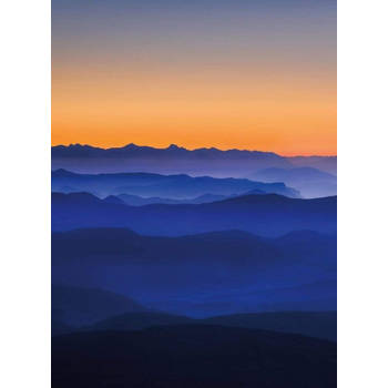 Fotobehang - Mountains 192x260cm - Vliesbehang
