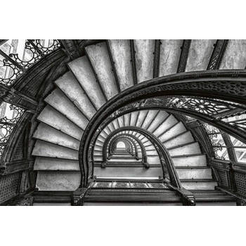 Fotobehang - Old Stairs 384x260cm - Vliesbehang