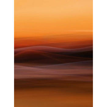 Fotobehang - Orange Fog 192x260cm - Vliesbehang