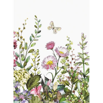 Fotobehang - Summer Flowers 192x260cm - Vliesbehang