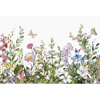 Fotobehang - Summer Flowers 384x260cm - Vliesbehang