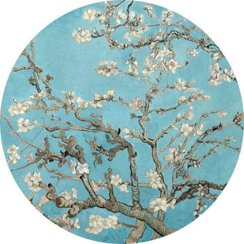Fotobehang - van Gogh Almond Blossom 140x140cm rond - Vliesbehang