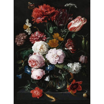 Fotobehang - Vase of Flowers 192x260cm - Vliesbehang