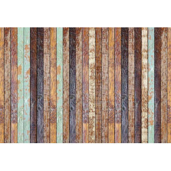 Fotobehang - Vintage Wooden Wall 384x260cm - Vliesbehang