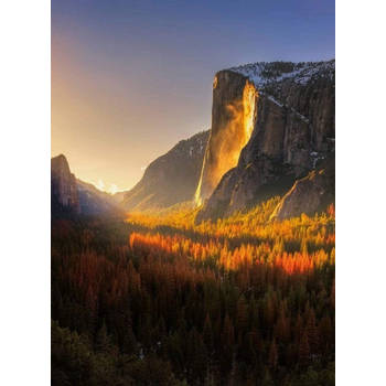 Fotobehang - Yosemite National Park Usa 192x260cm - Vliesbehang