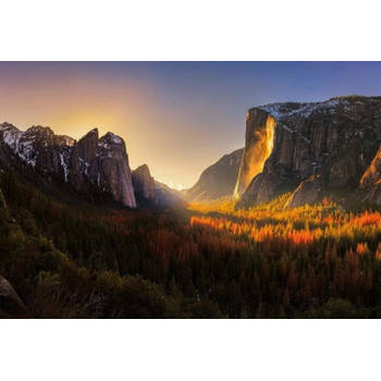Fotobehang - Yosemite National Park USA 384x260cm - Vliesbehang