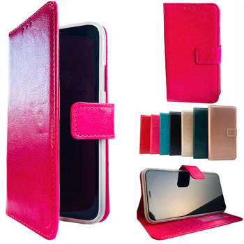 Apple iPhone 12 / 12 Pro Roze Wallet / Book Case / Boekhoesje/ Telefoonhoesje