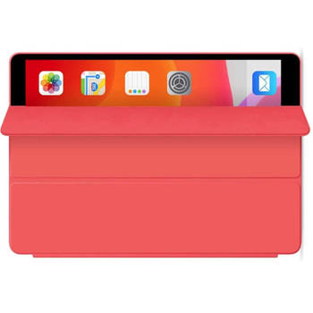 HEM Siliconen iPad Hoes geschikt voor iPad 10.2 (2019 / 2020 / 2021) - Rood - 10,2 inch - Autowake Cover - iPad 2019 /