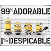 Poster Despicable Me 3 99 Adorable 1 Despicable 50x40cm