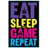 Poster Eat Sleep Game Repeat Gaming 61x91,5cm