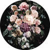 Fotobehang - Enchanted Flowers 125x125cm - Rond - Vliesbehang - Zelfklevend