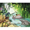 Fotobehang - Jungle Book Swimming with Baloo 368x254cm - Papierbehang
