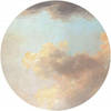 Fotobehang - Relic Clouds 125x125cm - Rond - Vliesbehang - Zelfklevend