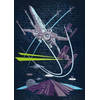 Fotobehang - Star Wars Classic Concrete X Wing 200x280cm - Vliesbehang