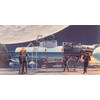 Fotobehang - Star Wars Classic RMQ Yavin Hangar 500x250cm - Vliesbehang