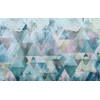 Fotobehang - Triangles Blue 400x250cm - Vliesbehang