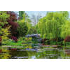 Fotobehang - Monets Garden in France 384x260cm - Vliesbehang
