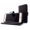 Apple iPhone 12 Pro Max - Antique Black Leren Portemonnee Hoesje - Lederen Wallet Case TPU meegekleurde binnenkant- Book