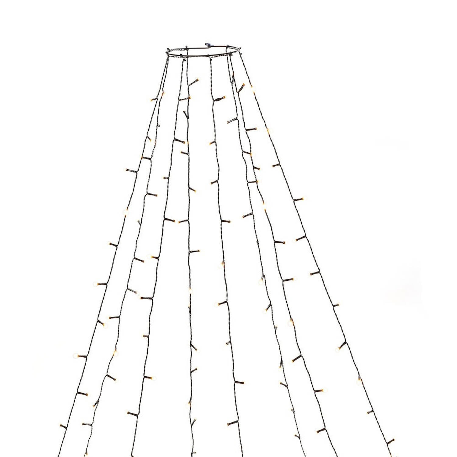 Koga Kerstboomverlichting Boommantel Led Abs Zwart 2,4m