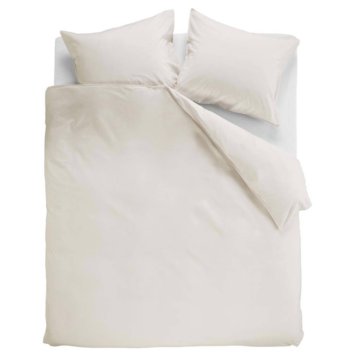 Ambiante Dekbedovertrek Uni Cotton Off-white-lits-jumeaux (260 X 200-220 Cm)