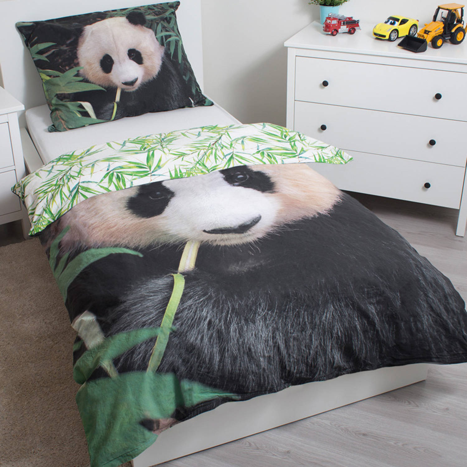 natuurlijk Vervelen salaris Animal Pictures Panda - Dekbedovertrek - Eenpersoons - 140 x 200 cm - Multi  | Blokker