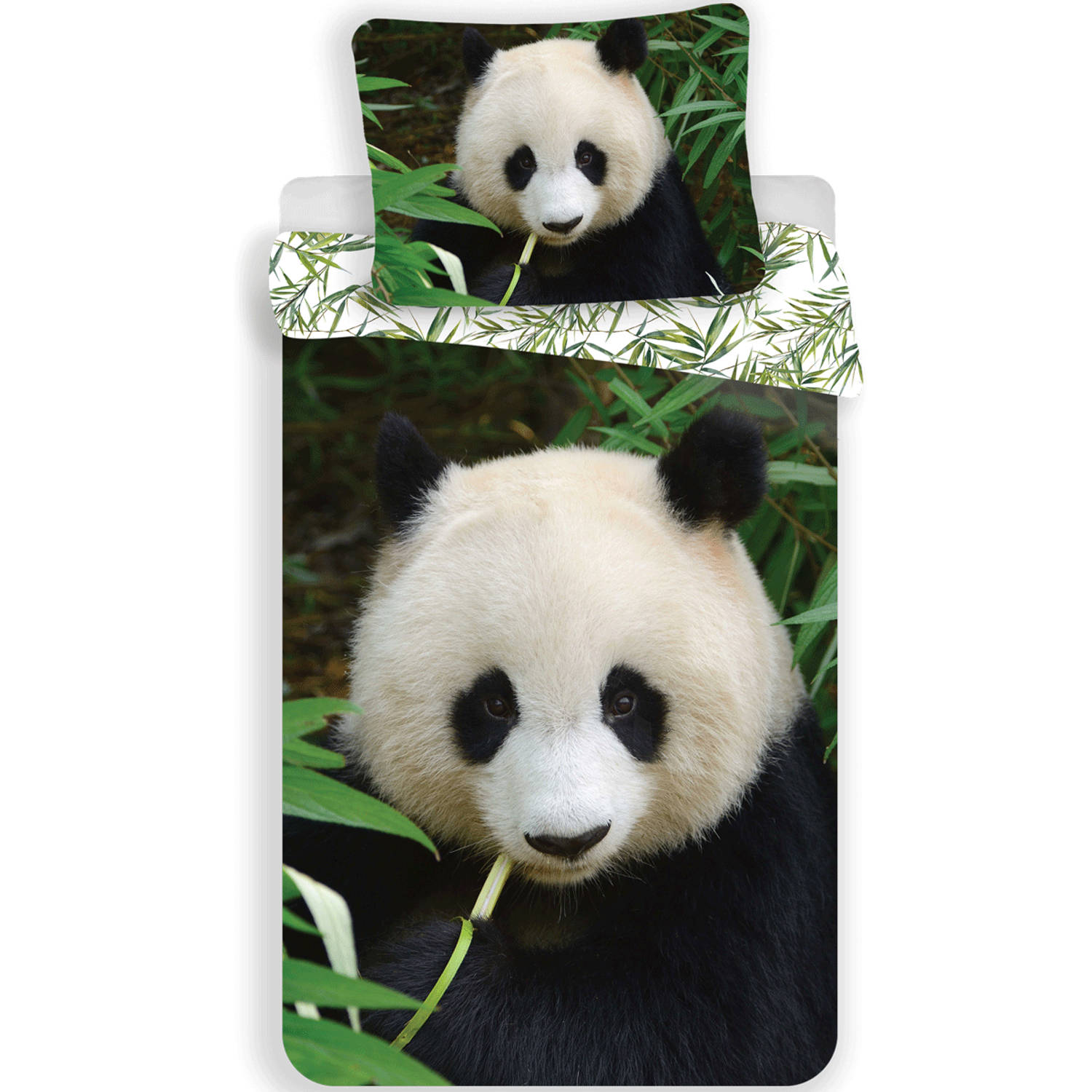 Animal Pictures Panda - Dekbedovertrek - Eenpersoons - 140 X 200 Cm - Multi