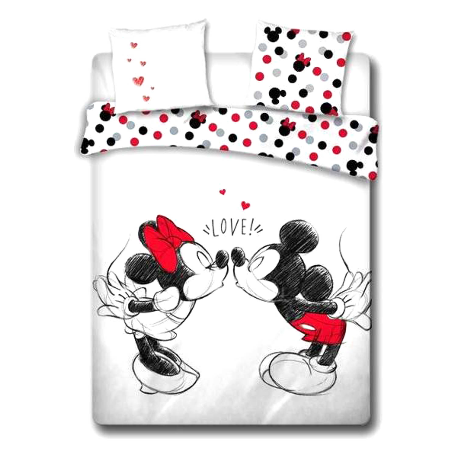 Arditex dekbedovertrek Mickey & Minnie 140 x 200 cm Co-textiel