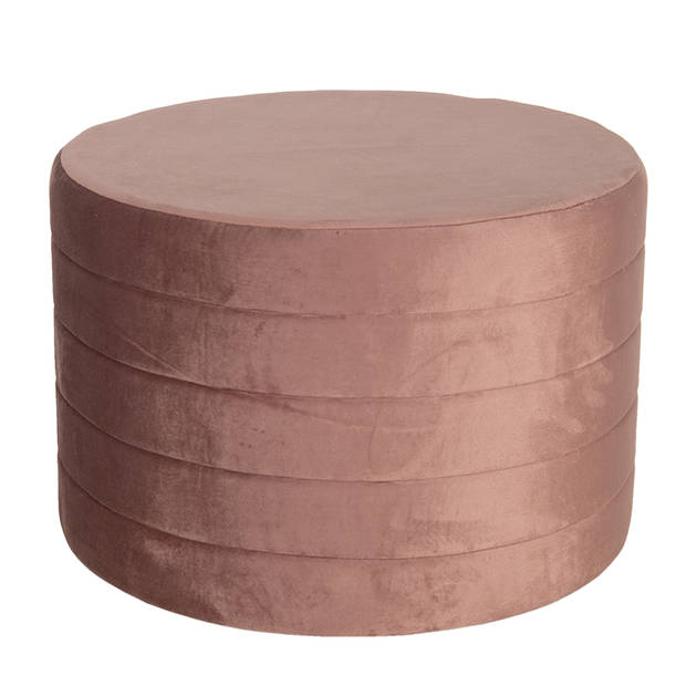 Clayre & Eef Roze Hocker Ø 60*40 cm 50499P