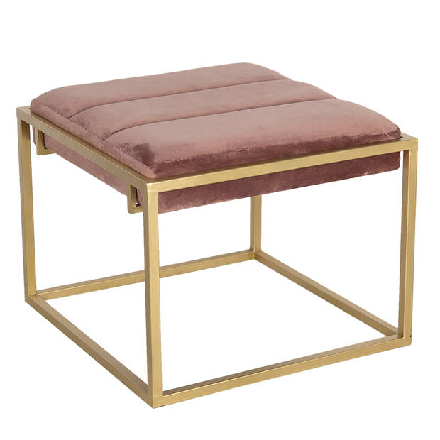 Clayre & Eef Roze Hocker 46*45*37 cm 64728P