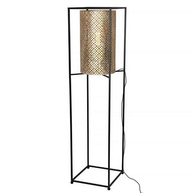 Freelight Vloerlamp Petrolio H 152 cm B 35 cm goud zwart