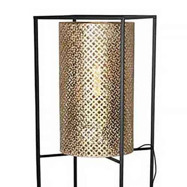 Freelight Vloerlamp Petrolio H 152 cm B 35 cm goud zwart