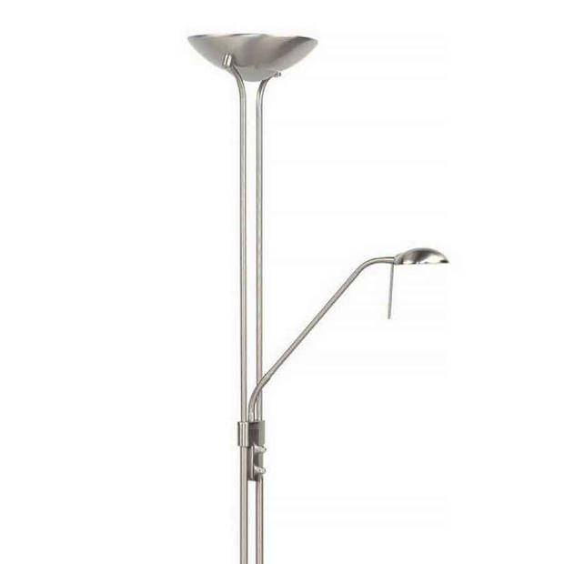 Highlight Vloerlamp New Luna H 180 cm 24 + 5 Watt mat chroom