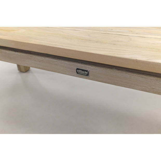 VDG Rome teak tuintafel 240 x 100 cm. - Grey