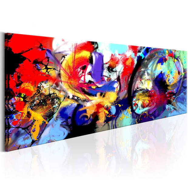 Canvas Schilderij Colourful Immersion 135x45cm