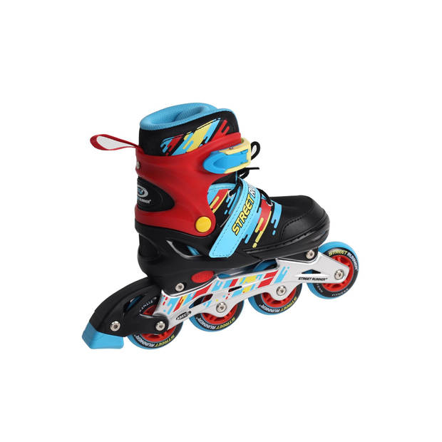 Laubr skeelers Streetrunner abec 5 maat 31-34 multicolor - zwart