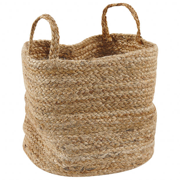 Beliani KAELLA - Wasmanden-Beige-Jute