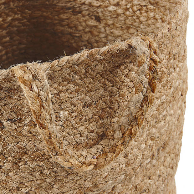 Beliani KAELLA - Wasmanden-Beige-Jute