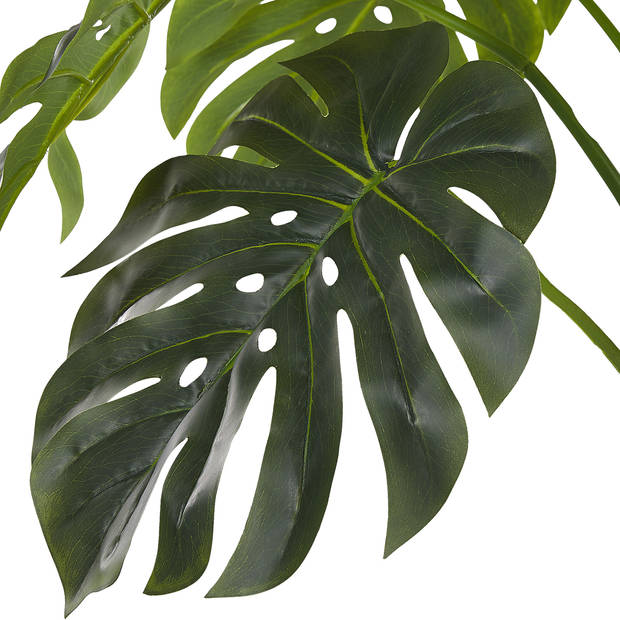 Beliani MONSTERA PLANT - Kunstplant-Groen-Synthetisch materiaal