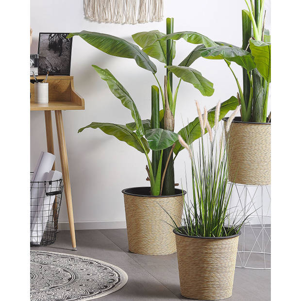 Beliani BANANA TREE - Kunstplant-Groen-Synthetisch materiaal