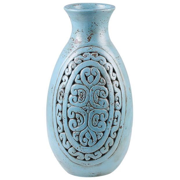 Beliani MEGARA - Decovaas-Blauw-Terracotta