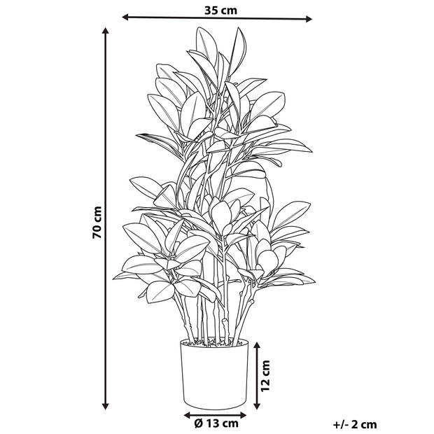 Beliani MAGNOLIA - Kunstplant-Groen-Synthetisch materiaal