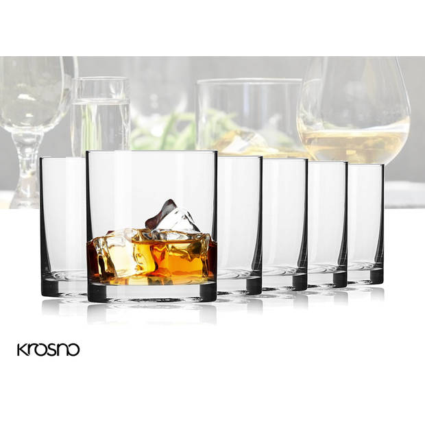 Krosno Balance Collection - Whiskyglazen - Set van 6 - 220ml