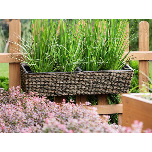 Beliani KAWALA - plantenbak voor buiten-Bruin-Waterhyacinth