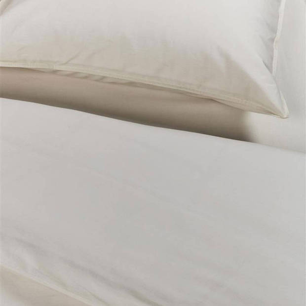 Ambiante Dekbedovertrek Uni Cotton Off-White-1-persoons (140 x 200/220 cm)