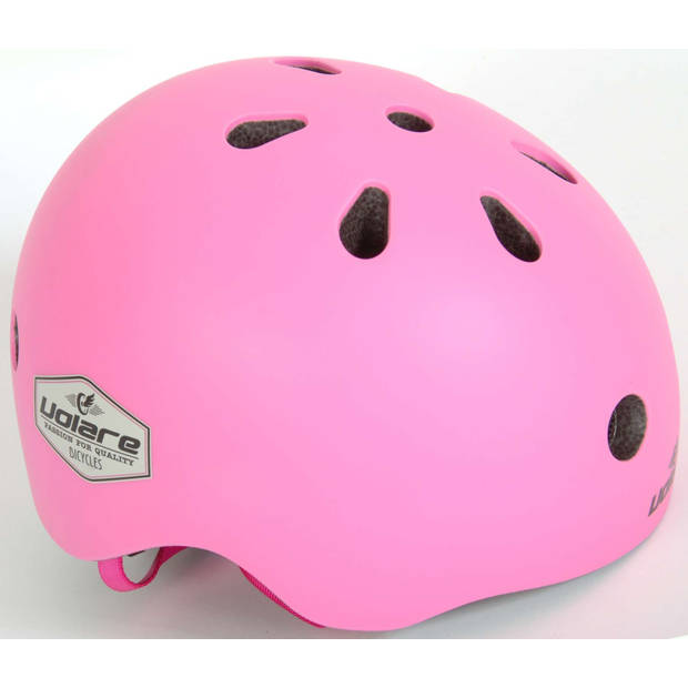 Volare fietshelm meisjes roze maat 45-51 cm