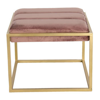 Clayre & Eef Roze Hocker 46*45*37 cm 64728P