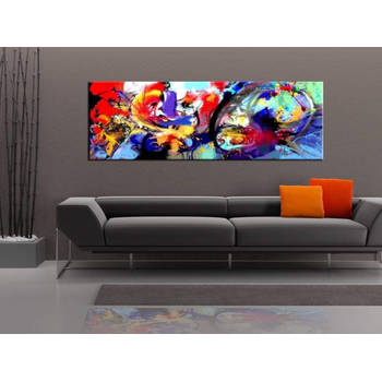 Canvas Schilderij Colourful Immersion 150x50cm