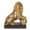 Clayre & Eef Goude Decoratie leeuw 38*25*44 cm 6PR3380
