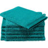 De Witte Lietaer washandjes Contessa 16 x 22 cm turquoise 6 stuks