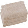 De Witte Lietaer gastendoekje Contessa 40 x 60 cm beige 3 stuks